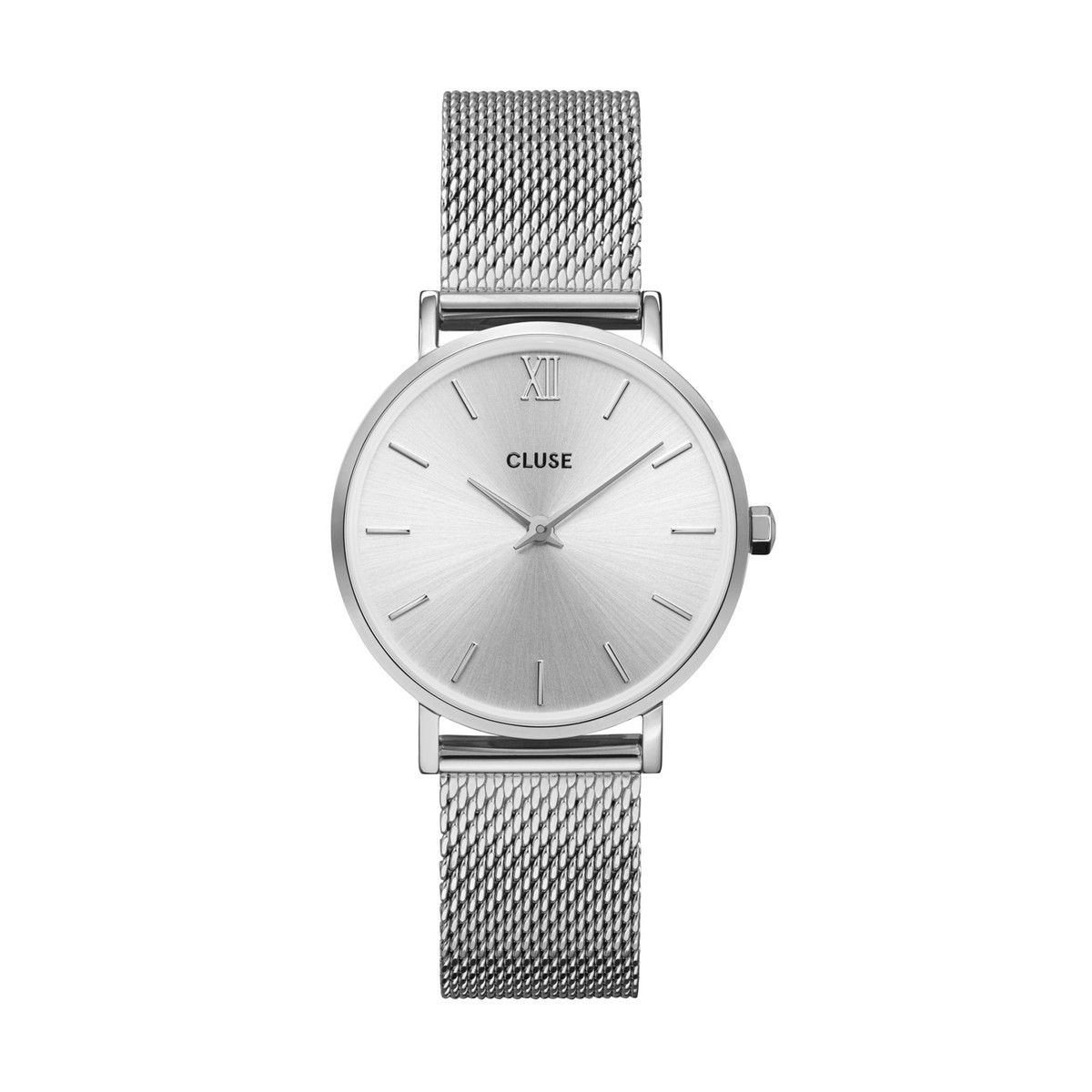 Cluse Watch Midnight Mesh Full Silver Cluse Bijouterie Or