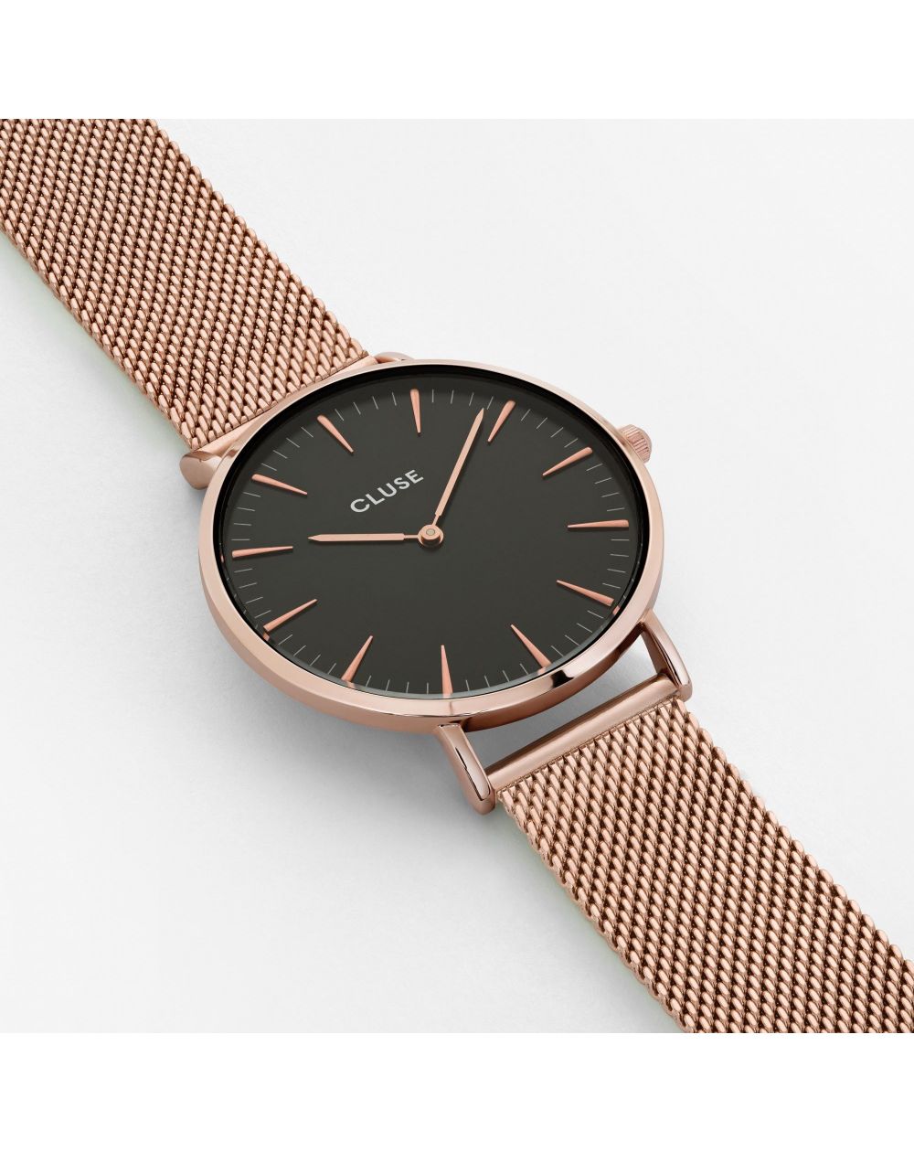 Montre Cluse Boho Chic Mesh Rose Gold Black Cluse Cw