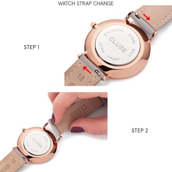 Cluse - Kijk CLUSE - Triumph Rose Gold tweekleurig mesh