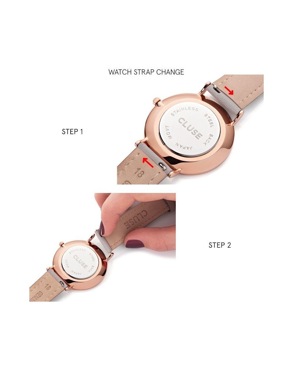 Cluse - Watch CLUSE - Triumph Rose Gold bicolour mesh