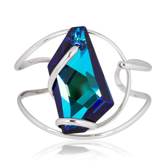 Andrea Marazzini Bermuda blauwe Swarovski Crystal Art armband