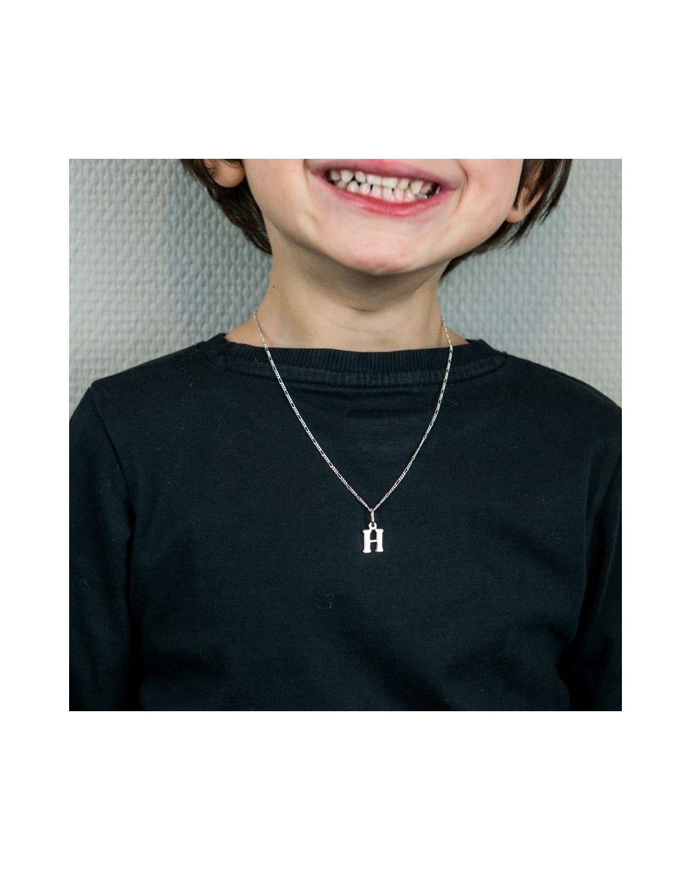 Bijou en argent - letter H