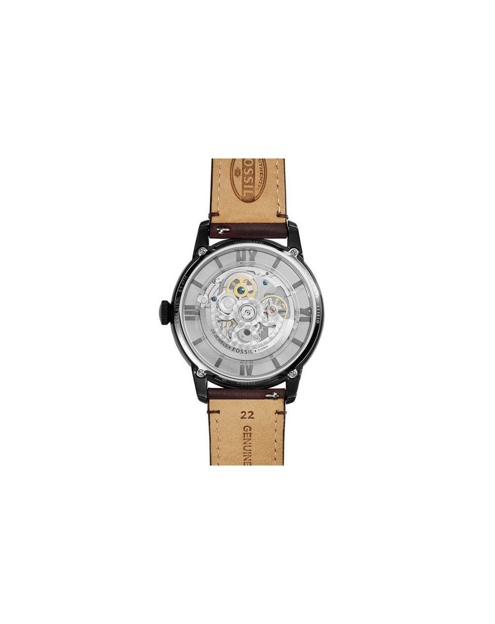 Fossil - Watch Townsman automatic brown leather