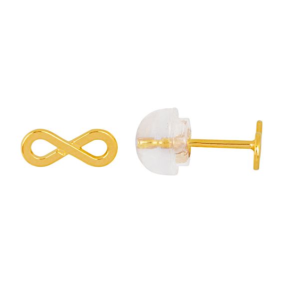 Bijoux or et personnalisé 9ct yellow gold mini infinity drills