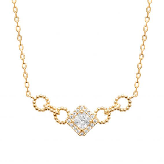 Caroline necklace with 18k...