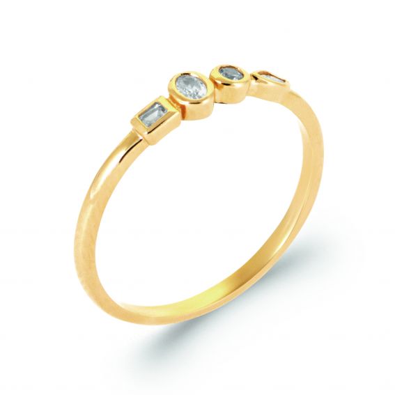 Anna ring with 18k gold...