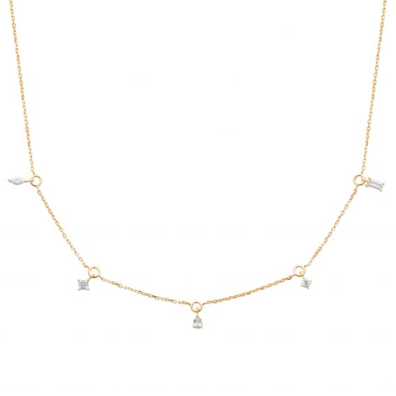 Bijou argent/plaqué or Esmée 18k gold plated necklace