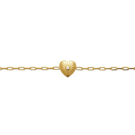 Bijou argent/plaqué or 18k gold plated Aphrodite bracelet