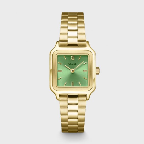 Cluse Graceful Petite Watch Steel, Light Green, Gold Color