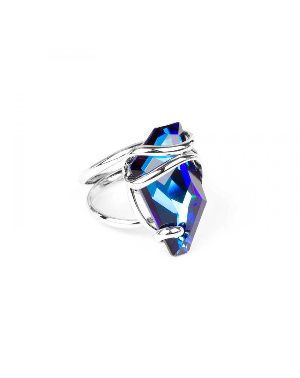 Andrea Marazzini bijoux - Bague cristal Swarovski bleu saphir