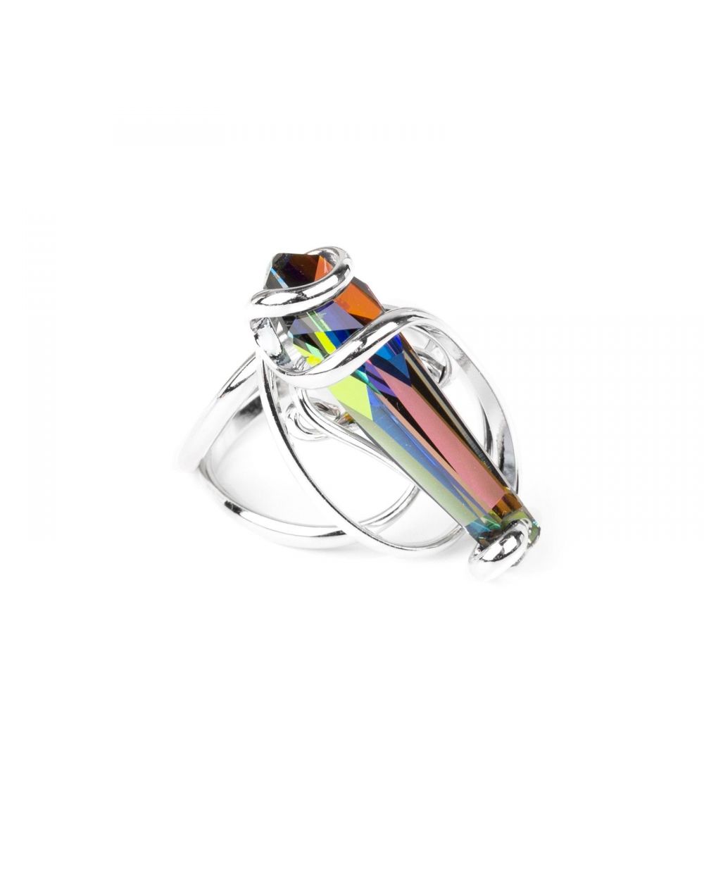 Andrea Marazzini bijoux - Bague cristal stalattite Swarovski