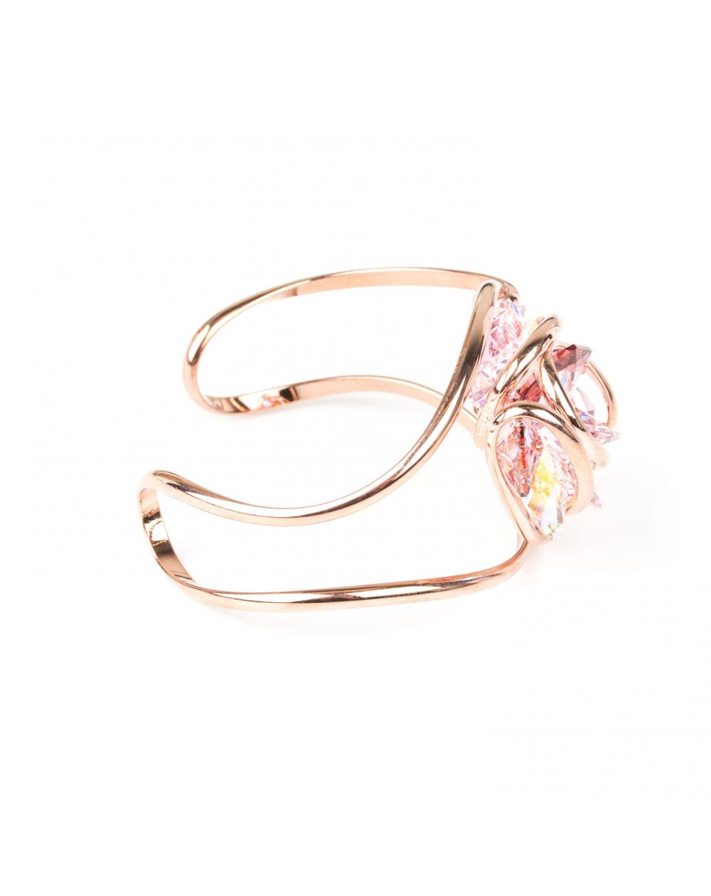 Marazzini - Armband kristal bloem Swarovski roze