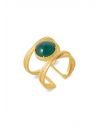 Bague IRIS agate verte