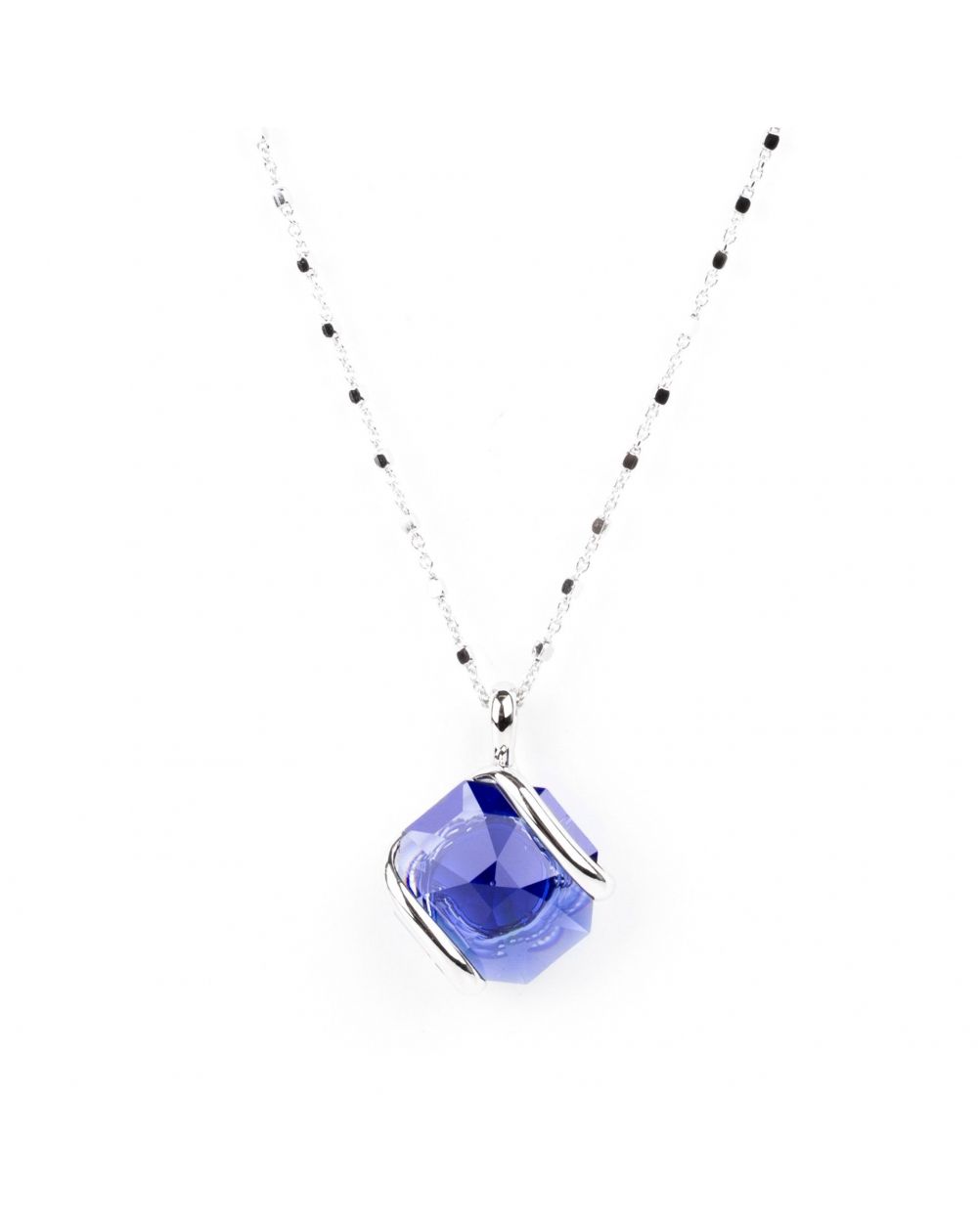 Collier Andrea Marazzini - Bijoux mini cristal Swarovski dark blue