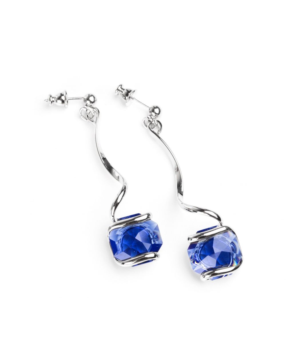 Boucles d'oreille Andrea Marazzini - Cristal Swarovski bleu foncé