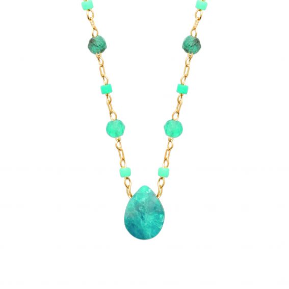 18k gold plated APATITE...