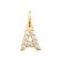 18k gold plated zirconium pendant