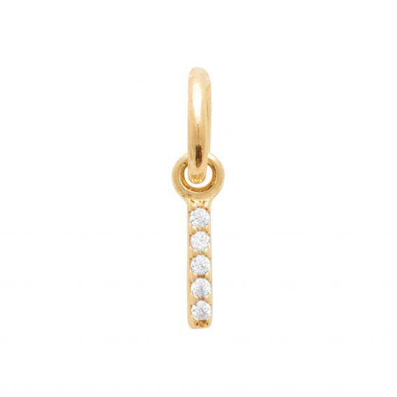 Bijou argent/plaqué or Pendant I zirconium plate 18k gold