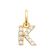 K zirconium pendant 18k gold plate