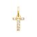 copy of S pendant zirconium 18k gold plate