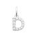 Pendentif D zirconium argent 925