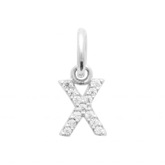 Bijou argent/plaqué or 925 silver X zirconium pendant