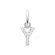 Pendentif Y zirconium argent 925