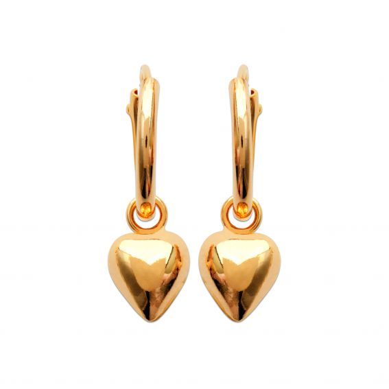 Bijou argent/plaqué or Jackie 18k gold plated earring