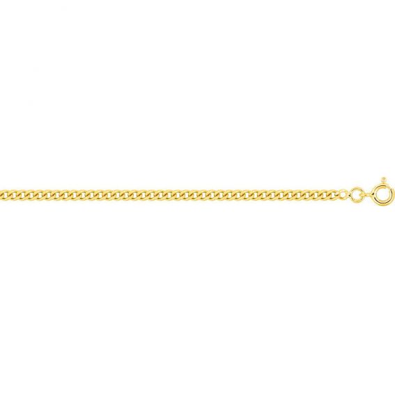 Bijoux or et personnalisé Men's diamond curb chain 2.7mm 18 carat gold