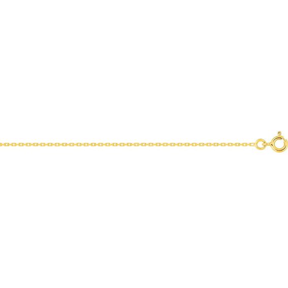 Bijoux or et personnalisé Diamond Forçat chain 1.28mm 18 carat gold