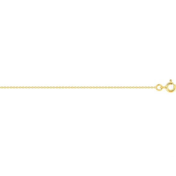 Bijoux or et personnalisé Round cable chain 0.9mm 18 carat gold