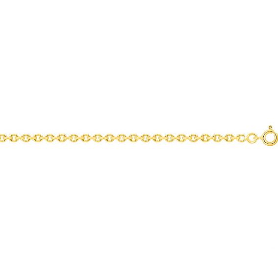 Bijoux or et personnalisé Men's round cable chain 2.76mm 18 carat gold