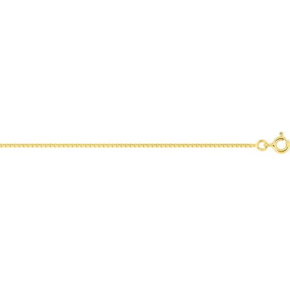 Bijoux or et personnalisé Venetiaanse ketting 1 mm 18 karaat goud