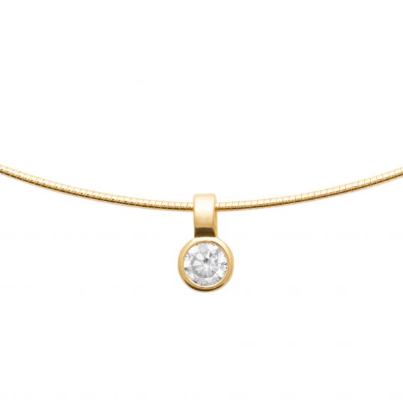 Bijou argent/plaqué or copy of 18k gold plated Giorgia necklace