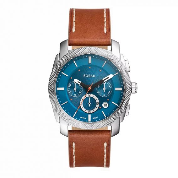 Fossil Machine chronograph watch, LiteHide™ leather, brown