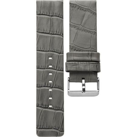 31.24 - elephant grey croco 24 mm. - Bracelet pour montre Oozoo