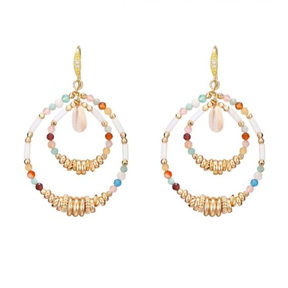 KARAMBA WHITE EARRINGS