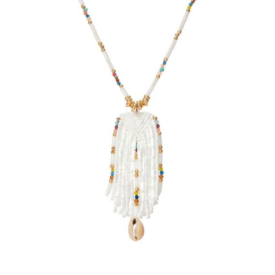 COLLIER MERANGUE BLANC