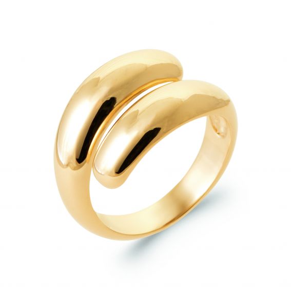 Bijou argent/plaqué or 18k gold plated Managua ring