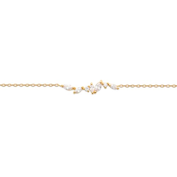 Bijou argent/plaqué or 18k gold plated St-Tropez bracelet