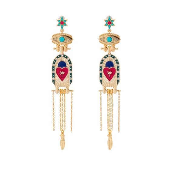 Hipanema Boucles d'oreilles Présage Multicolore