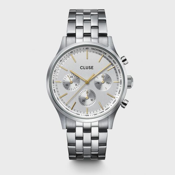 Cluse CLUSE watch - Anthéor Multifunction two-tone steel