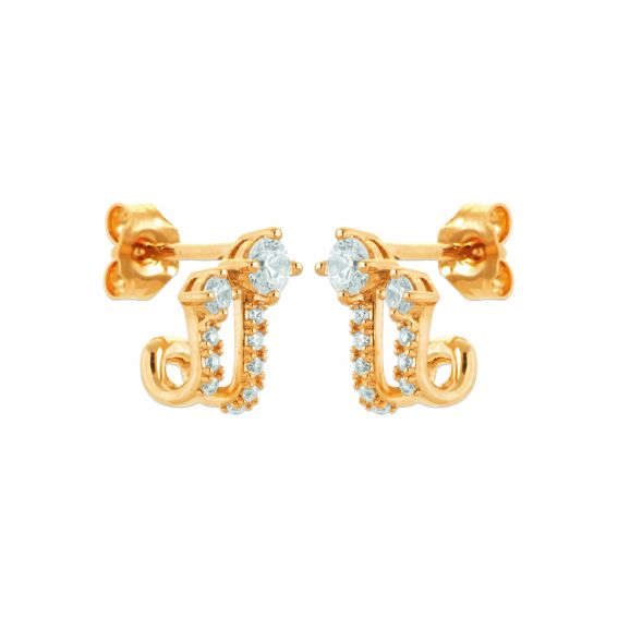 Bijou argent/plaqué or Cagliari earring 18 carat gold plated