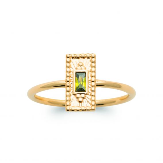 Côme ring 18k gold plate