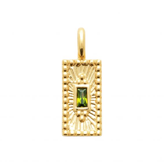 Como pendant 18k gold plate