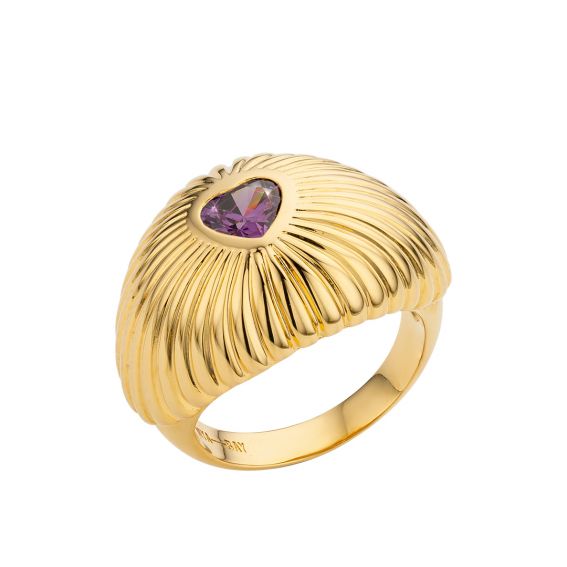 Mya Bay Bague Purple Stone Samantha