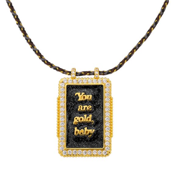 Mya Bay Gouden Baby tweemaal Boheme ketting