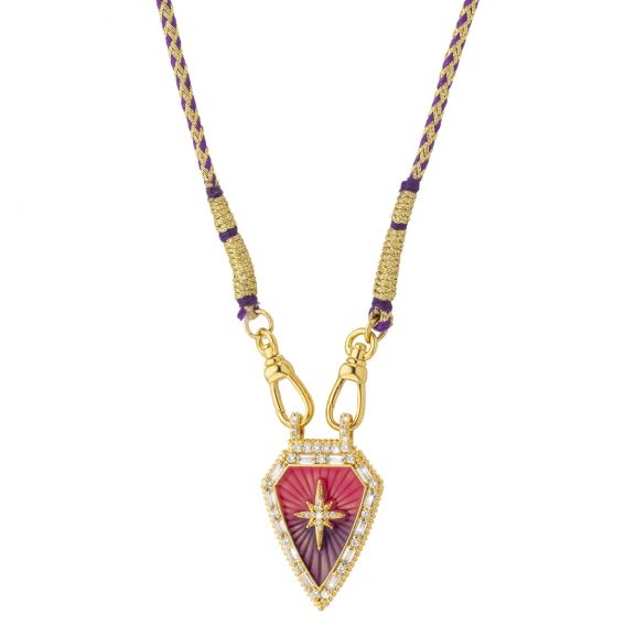 Collier Purple Rainbow...