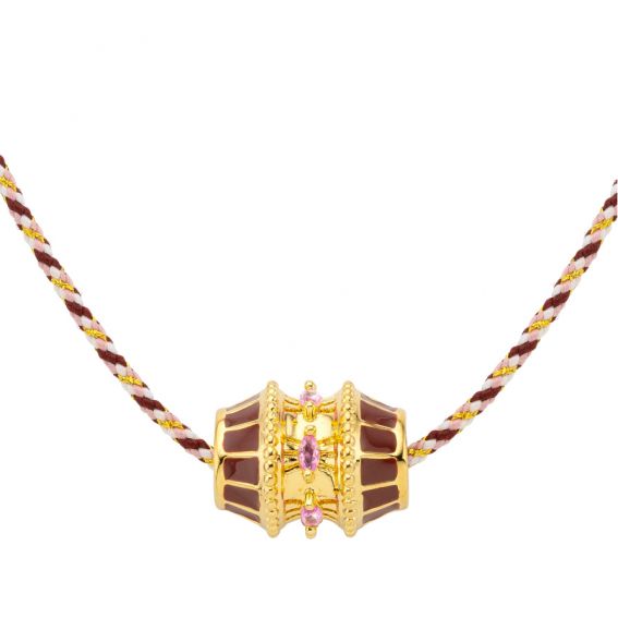 Burgundy Talisman Necklace