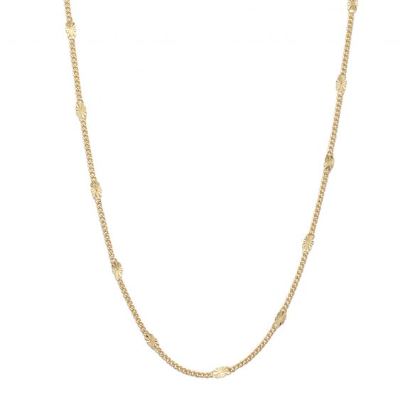 Bijou argent/plaqué or 18k gold plated mini-pastilles necklace